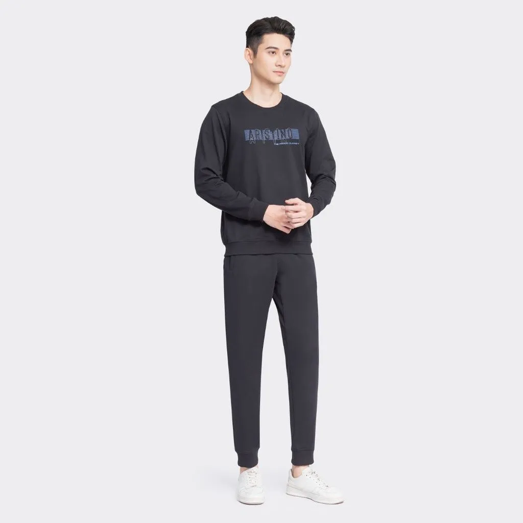 Ảnh Bộ đồ thu đông nam Aristino dệt kim thiết kế cơ bản, màu sắc nam tính, lịch lãm - ALH010W3 1