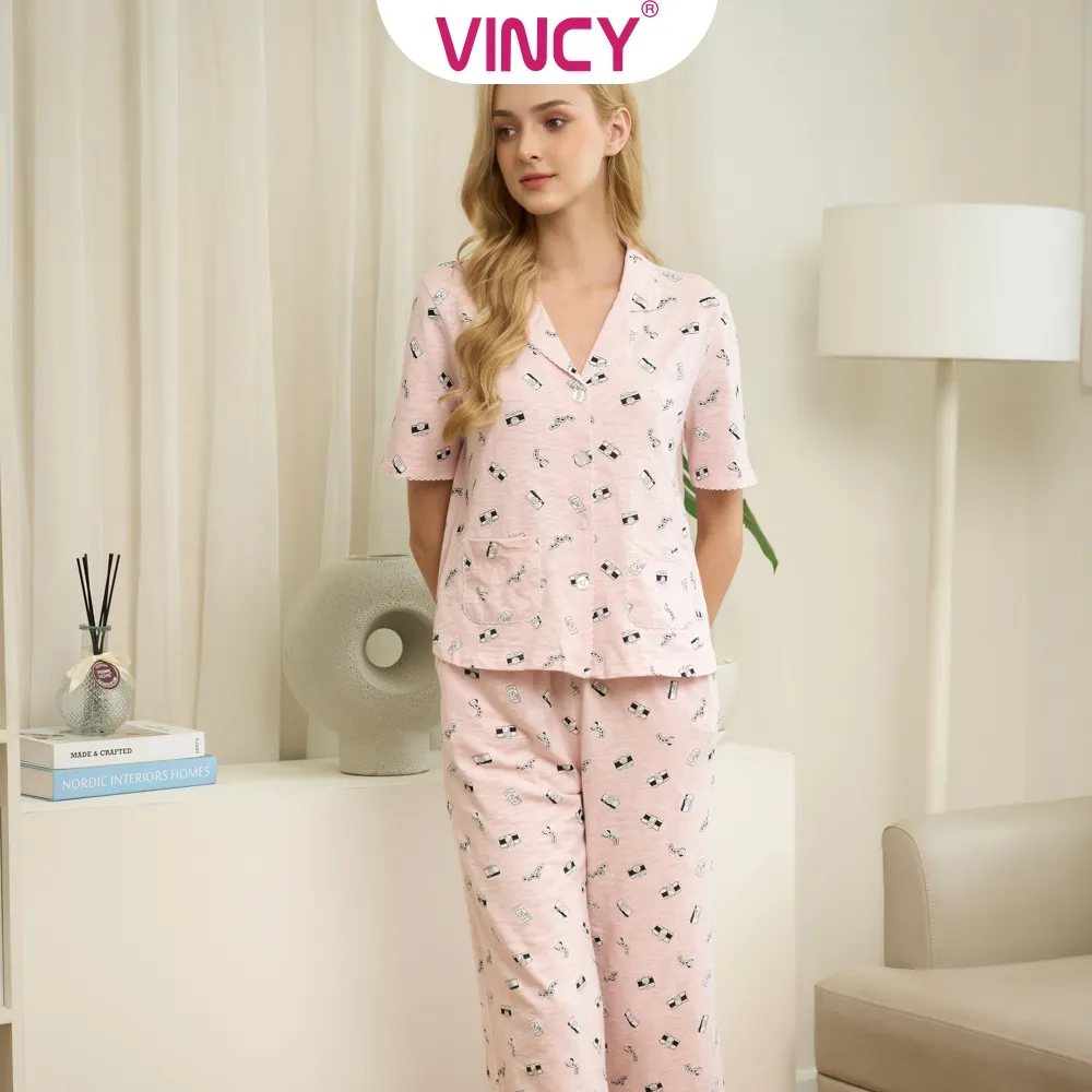 Ảnh Bộ Đồ Thun Lửng Nữ Vincy BTL012W11 3
