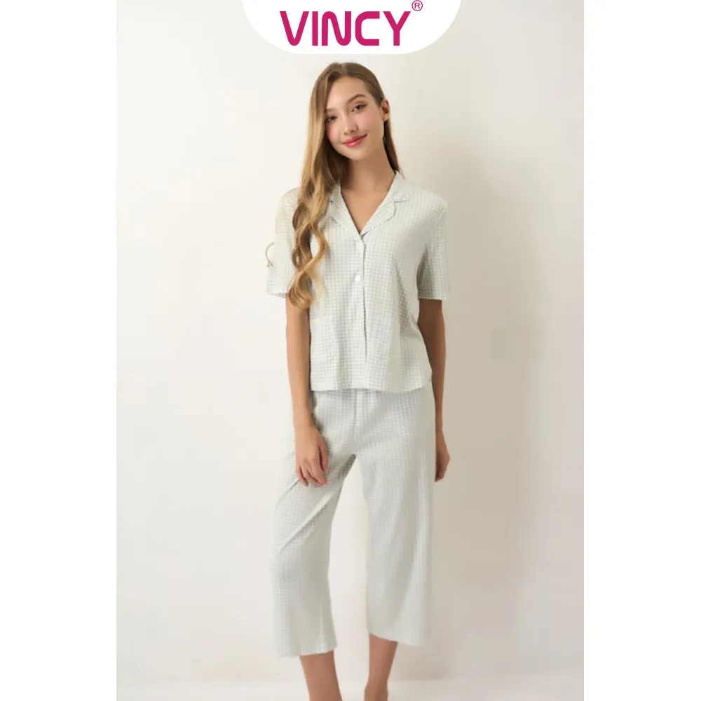 Ảnh Bộ Đồ Thun Lửng Nữ Vincy BTL012W11 4