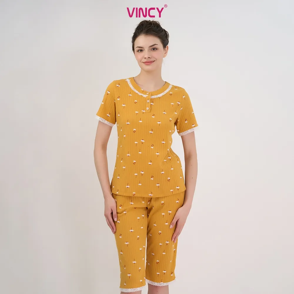 Ảnh Bộ Đồ Thun Lửng Nữ Vincy BTL026S11 3