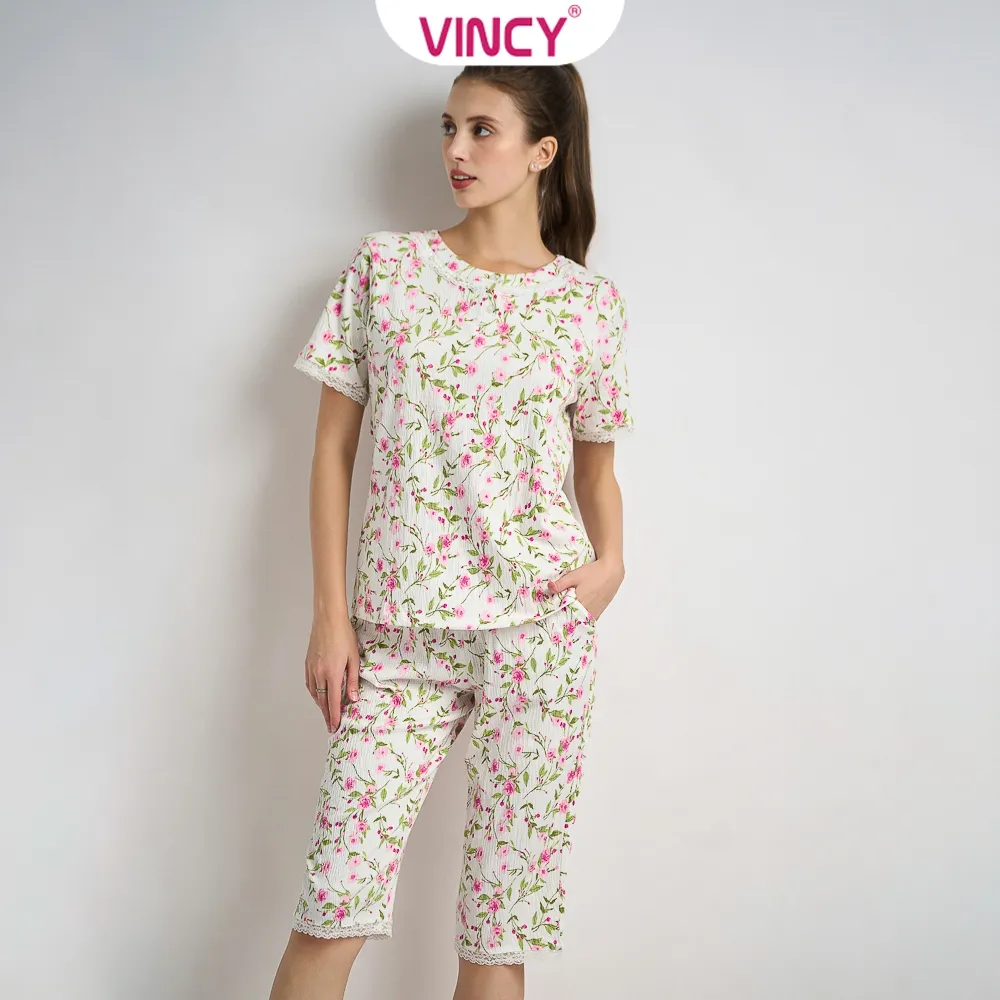 Ảnh Bộ Đồ Thun Lửng Nữ Vincy BTL026S11 4