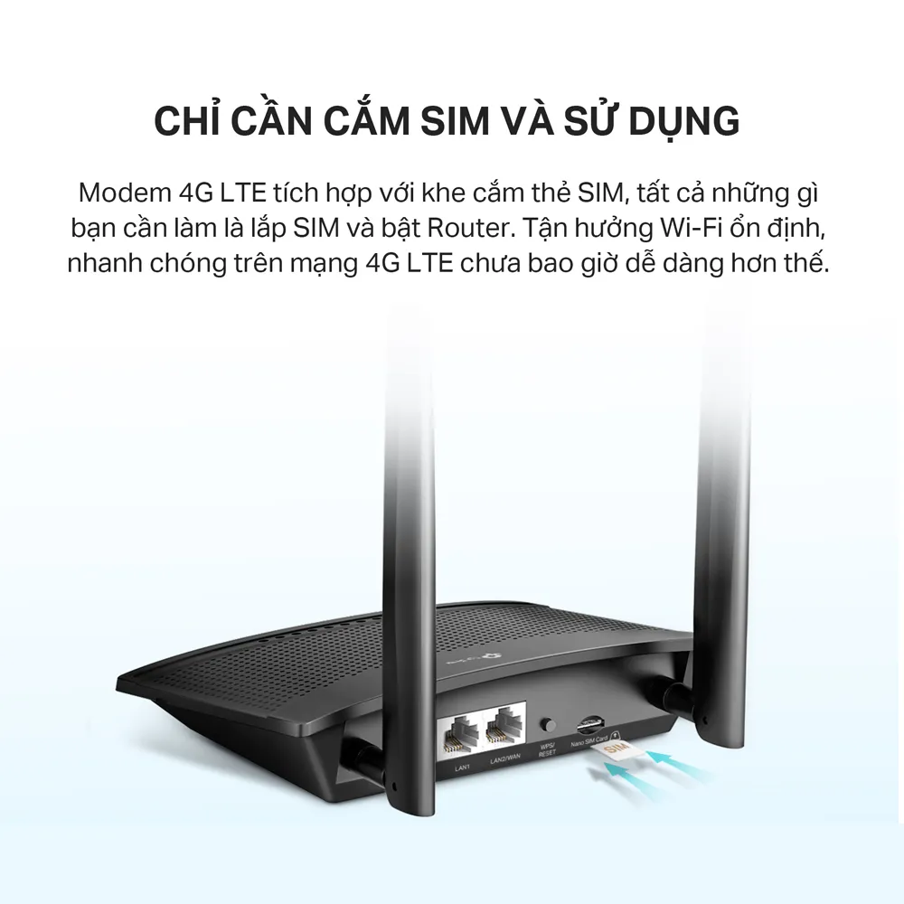 Ảnh Bộ Phát Wifi Di Động TP-Link TL-MR100 / TL-MR105 4G LTE Chuẩn N 300Mbps 2