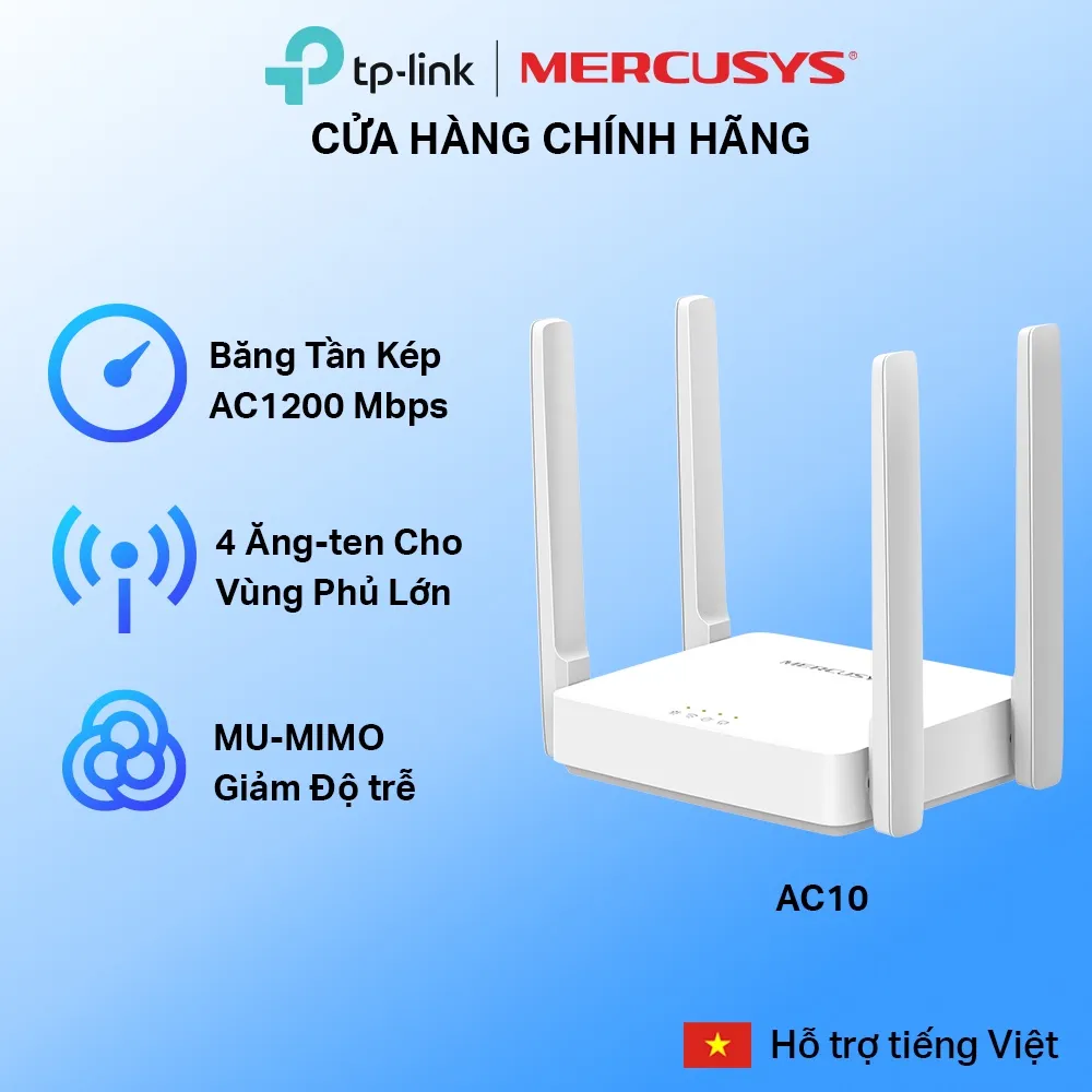 Đánh Giá Mercusys AC10/MR30G: Wifi AC1200 Băng Tần Kép, Giá Rẻ, Mạnh Mẽ