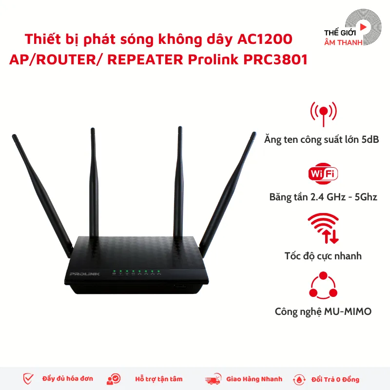 Ảnh Bộ Phát Wifi Prolink PRC3801 - CHÍNH HÃNG STORE 2