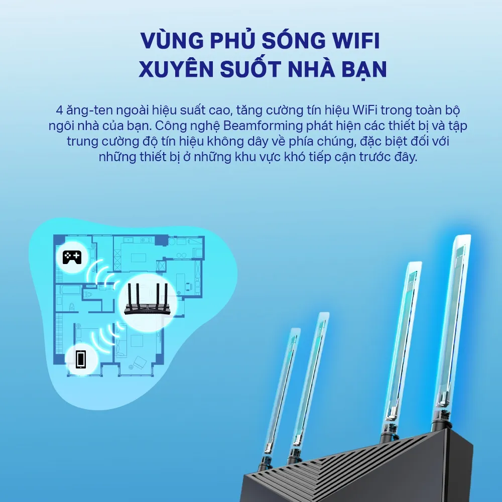 Ảnh Bộ Phát Wifi TP-Link Archer AX53 Chuẩn Wifi 6 AX3000 4