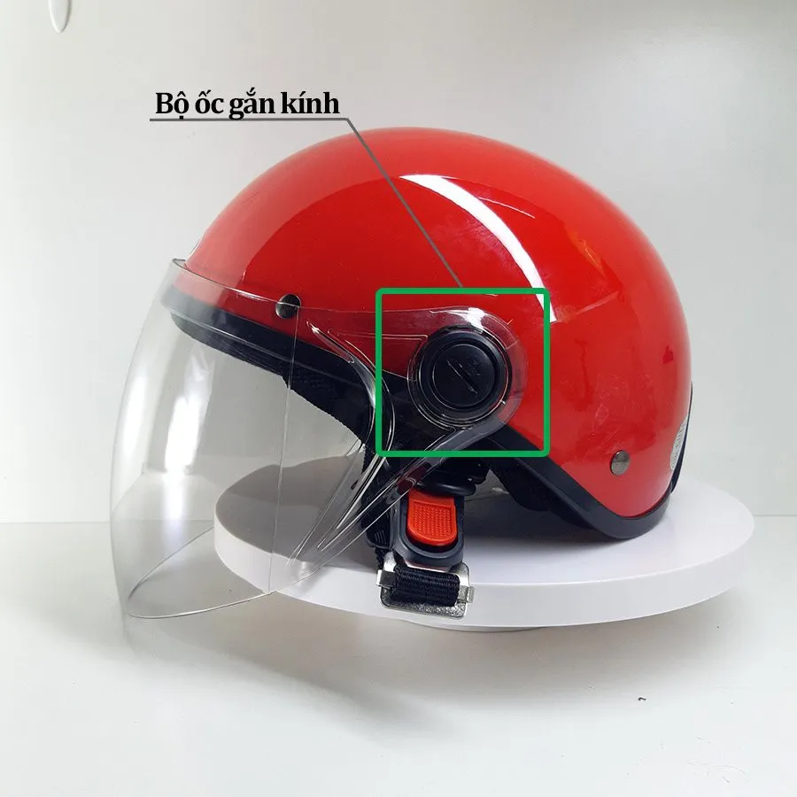 Ảnh Bộ phụ kiện mũ bảo hiểm 3/4 đầu GRO HELMET, mũ honda, mũ nửa đầu các loại 4