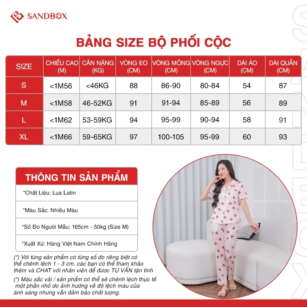 Ảnh Bộ Pijama SANDBOX Lụa Latin Cao Cấp Mềm Mịn, Họa Tiết Thiết Kế Đôc Quyền (BPC23002) 2