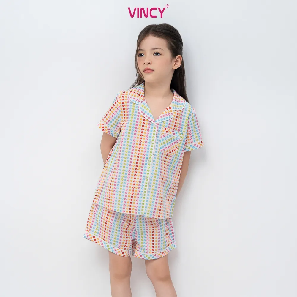 Ảnh Bộ pijama short chất kate, họa tiết đặc trưng cho Noel cho bé KSK066S92 4