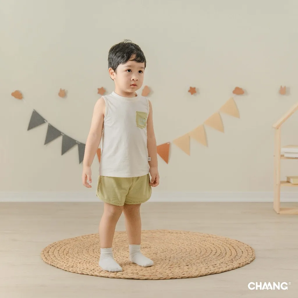 Ảnh Bộ quần áo ba lỗ túi ngực Bloom cho bé trai 4