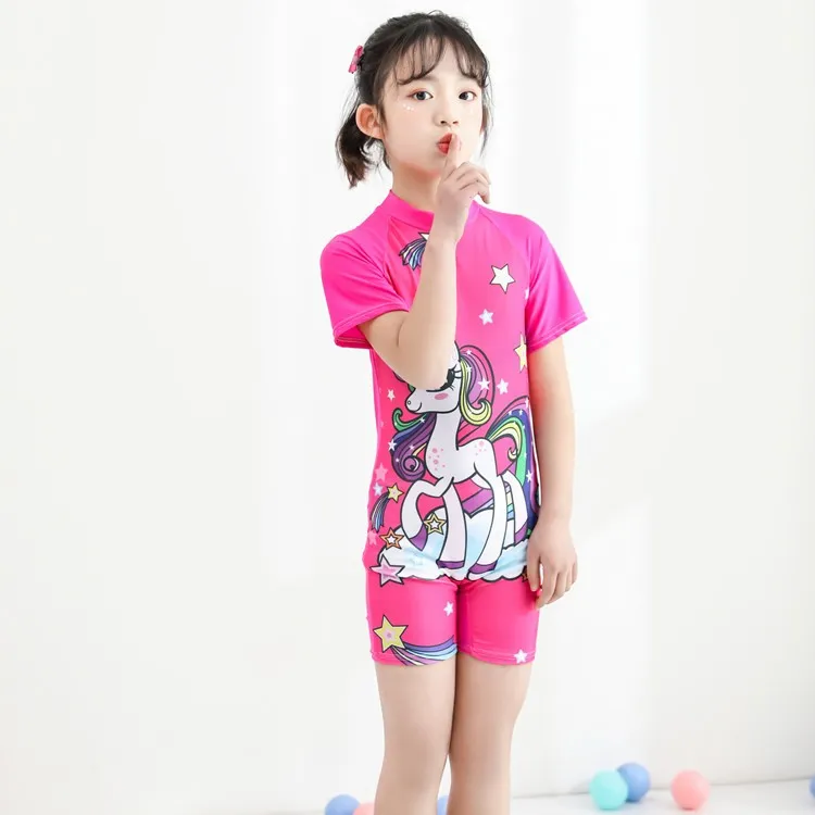 Ảnh Bộ quần áo bơi cho bé gái SKIDS đồ bơi trẻ em họa tiết công chúa kỳ lân 2 đến 10 tuổi 4