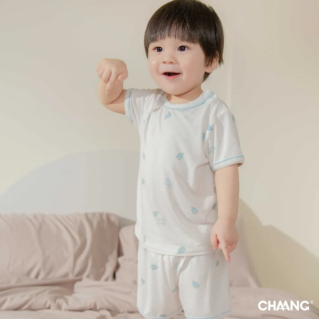 Ảnh Bộ quần áo cộc cúc vai Bloom cho bé gái và bé trai 3