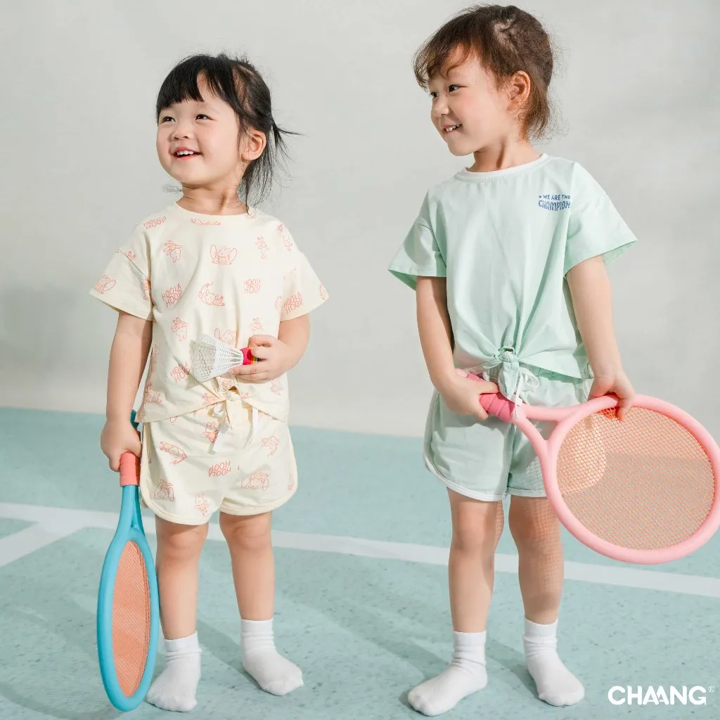Ảnh Bộ quần áo cộc nơ bụng dáng ngắn Olympia cho bé gái 3