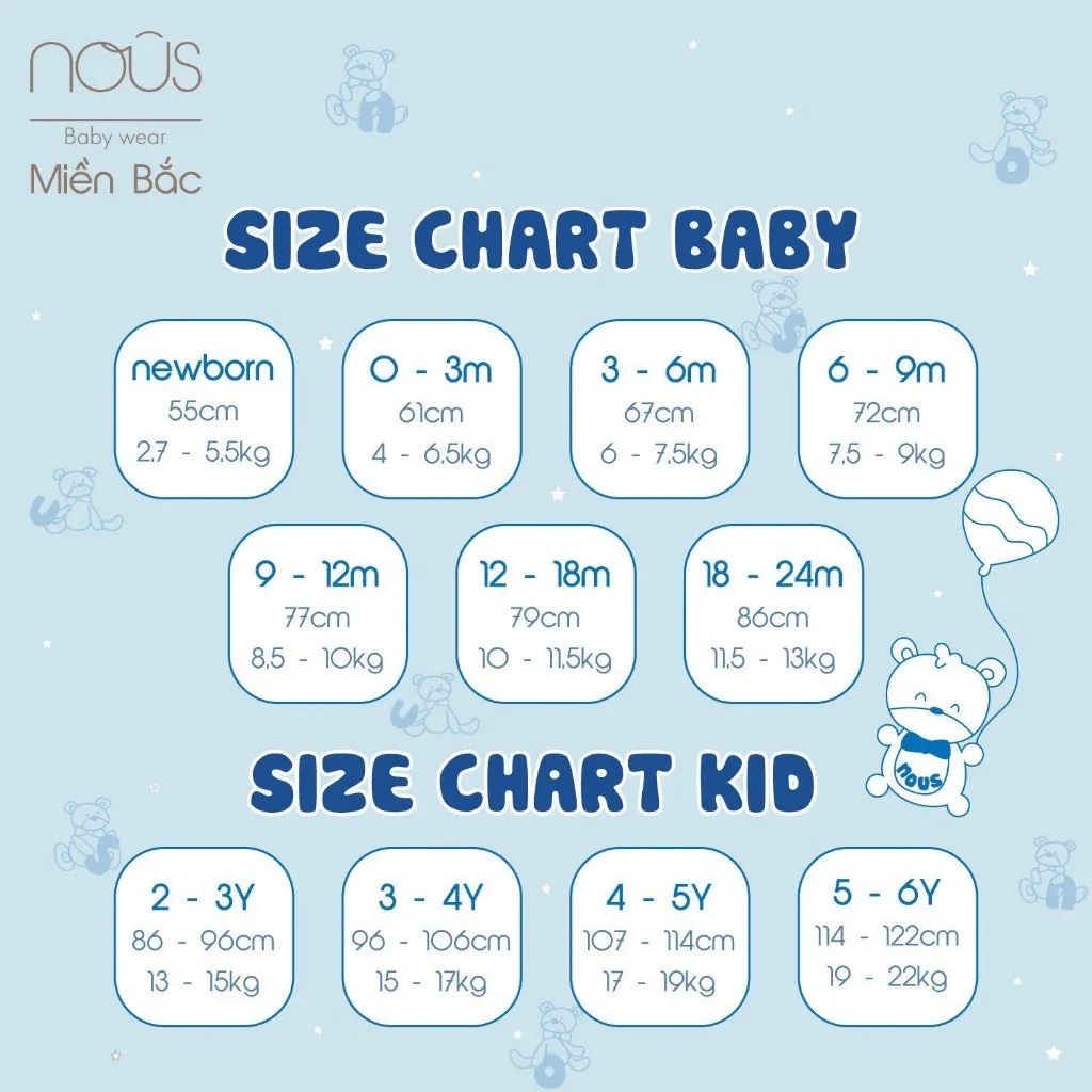 Ảnh Bộ quần áo cộc Nous cài vai cho bé ( 6 tháng - 3 tuổi ) 2