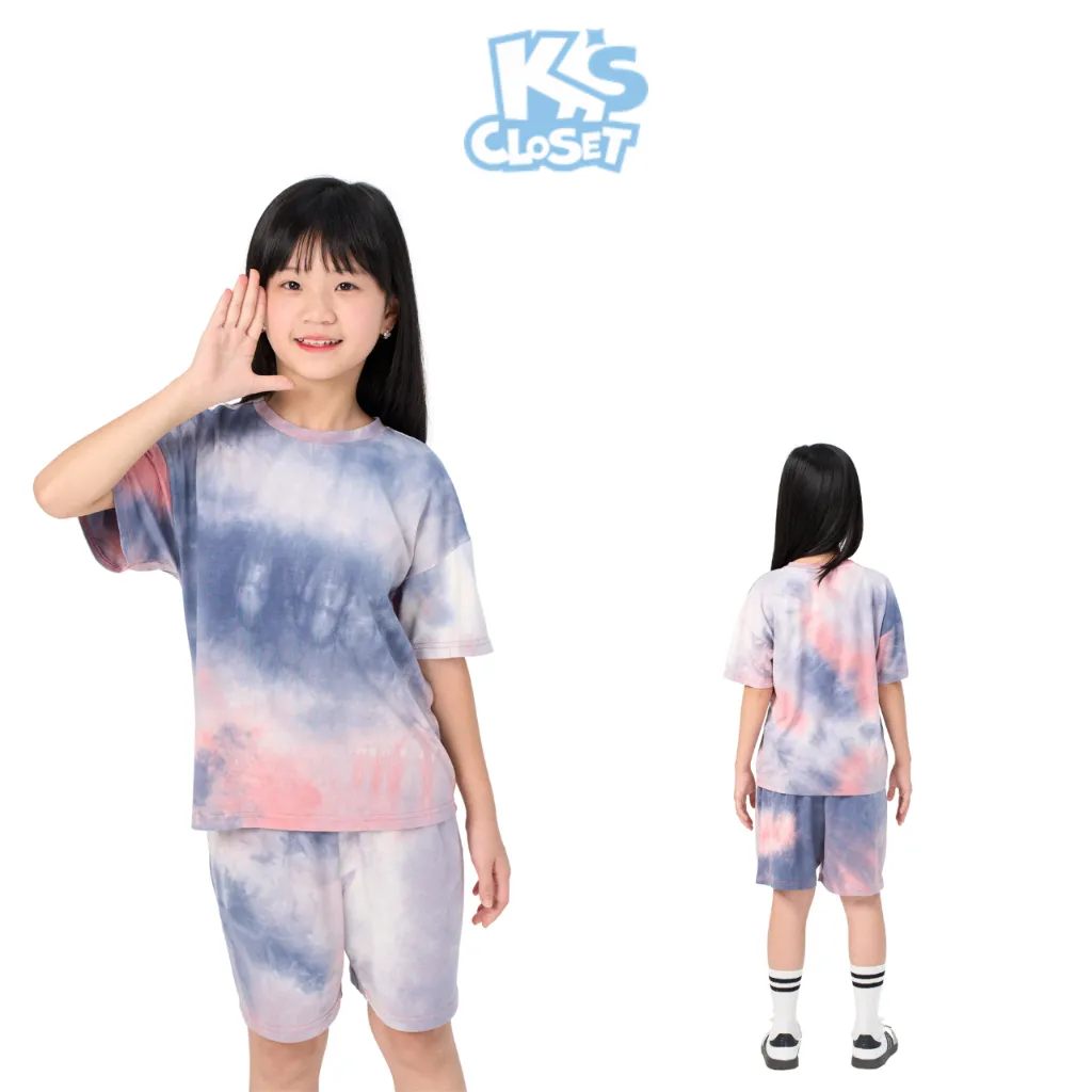 Ảnh Bộ Quần Áo Cộc Tay Hoạ Tiết Loang K'S CLOSET Cho Bé Gái Từ 10-55kg (2-14 T) KT252THS/ E017FOS, KT106FIS 3