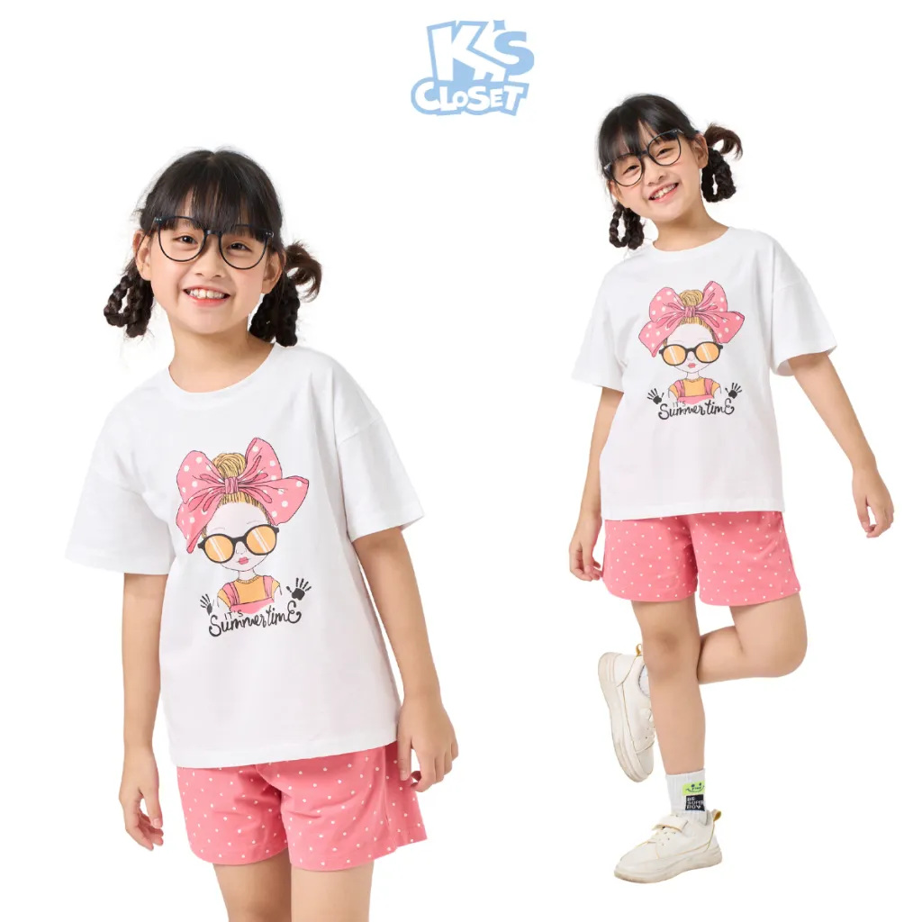 Ảnh Bộ Quần Áo Cộc Tay K's Closet In Hình Cho Bé Gái (2 -14 Tuổi) E018THS/ KT44THS/ E009ONS/ KT224TWS, E118FIS 2