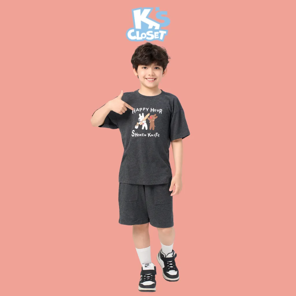 Ảnh Bộ Quần Áo Cộc Tay K'S CLOSET Hình In Ngộ Nghĩnh Cho Bé Trai Từ 10-55kg (2-14 tuổi) OL12THS/ E005THS/ E020FOS/ E002FIS 1