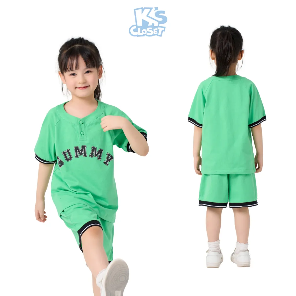 Ảnh Bộ Quần Áo Cộc Tay K'S CLOSET Chất Liệu Cotton Cho Bé Trai và Bé Gái Từ 10-55kg (2-14 tuổi) E006FOS 4