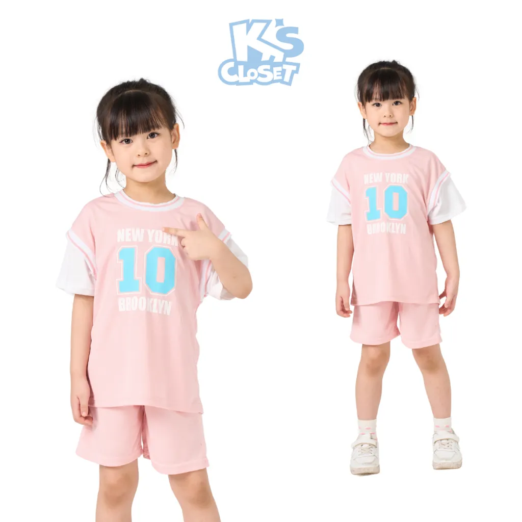 Ảnh Bộ Quần Áo Cộc Tay K'S CLOSET Kiểu Dáng Thể Thao Cho Bé Trai Từ 10-55kg KT33THS/KT29THS/E014FOS/KT69TWS 4