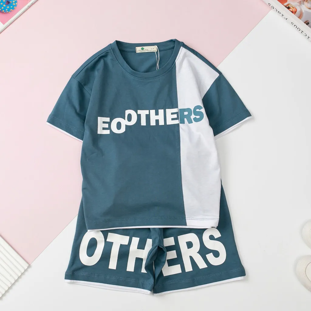 Ảnh Bộ quần áo cotton bé trai LITIBABY in số 88, quần chạy lé size 4 đến 16 tuổi 3