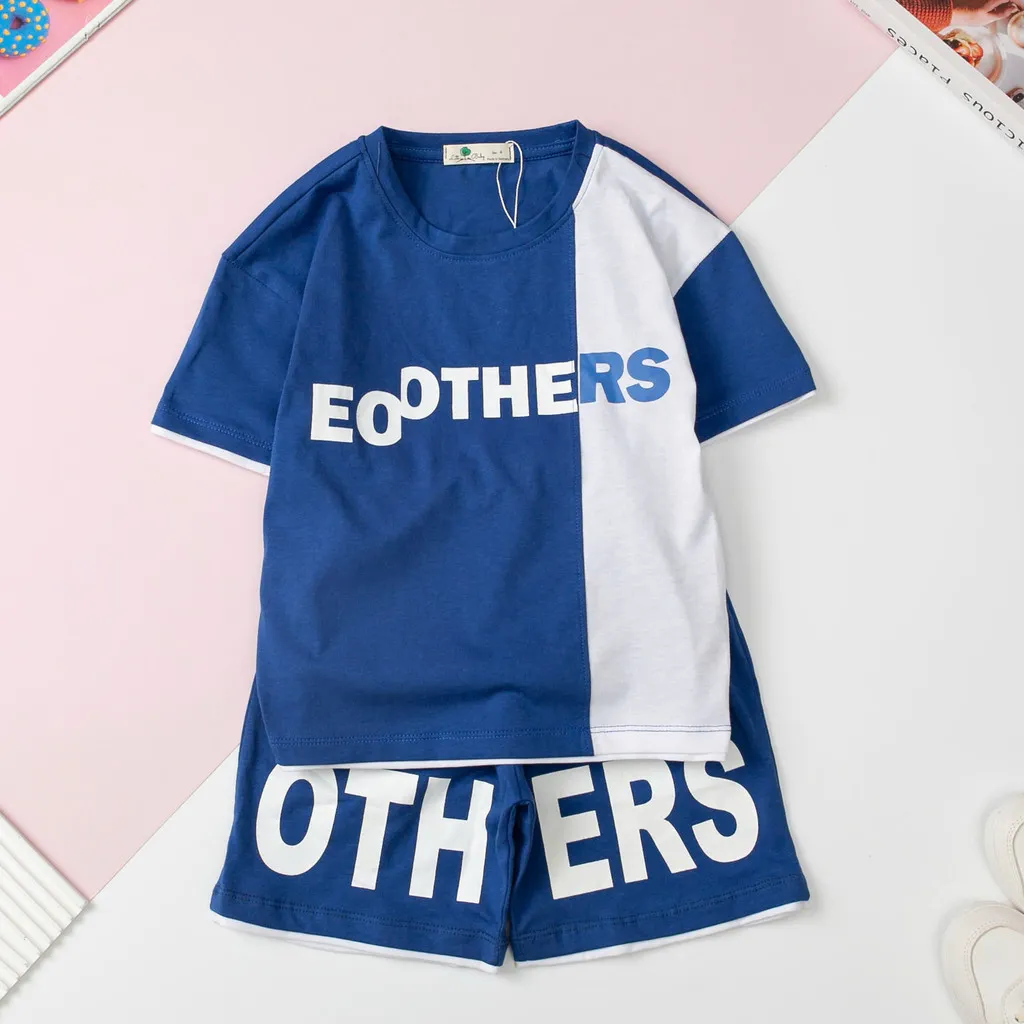 Ảnh Bộ quần áo cotton bé trai LITIBABY in số 88, quần chạy lé size 4 đến 16 tuổi 4