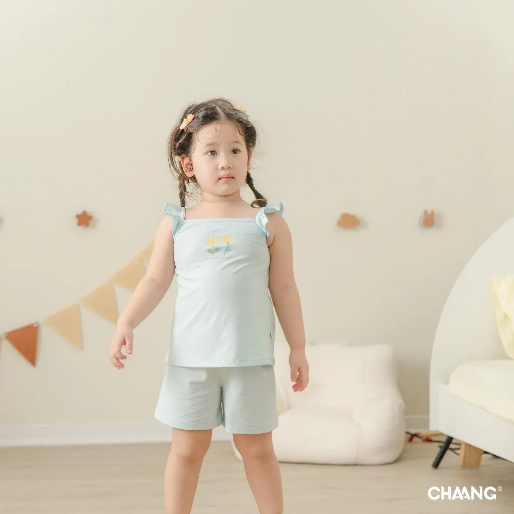 Ảnh Bộ quần áo hai dây cánh tiên Bloom cho bé gái 1