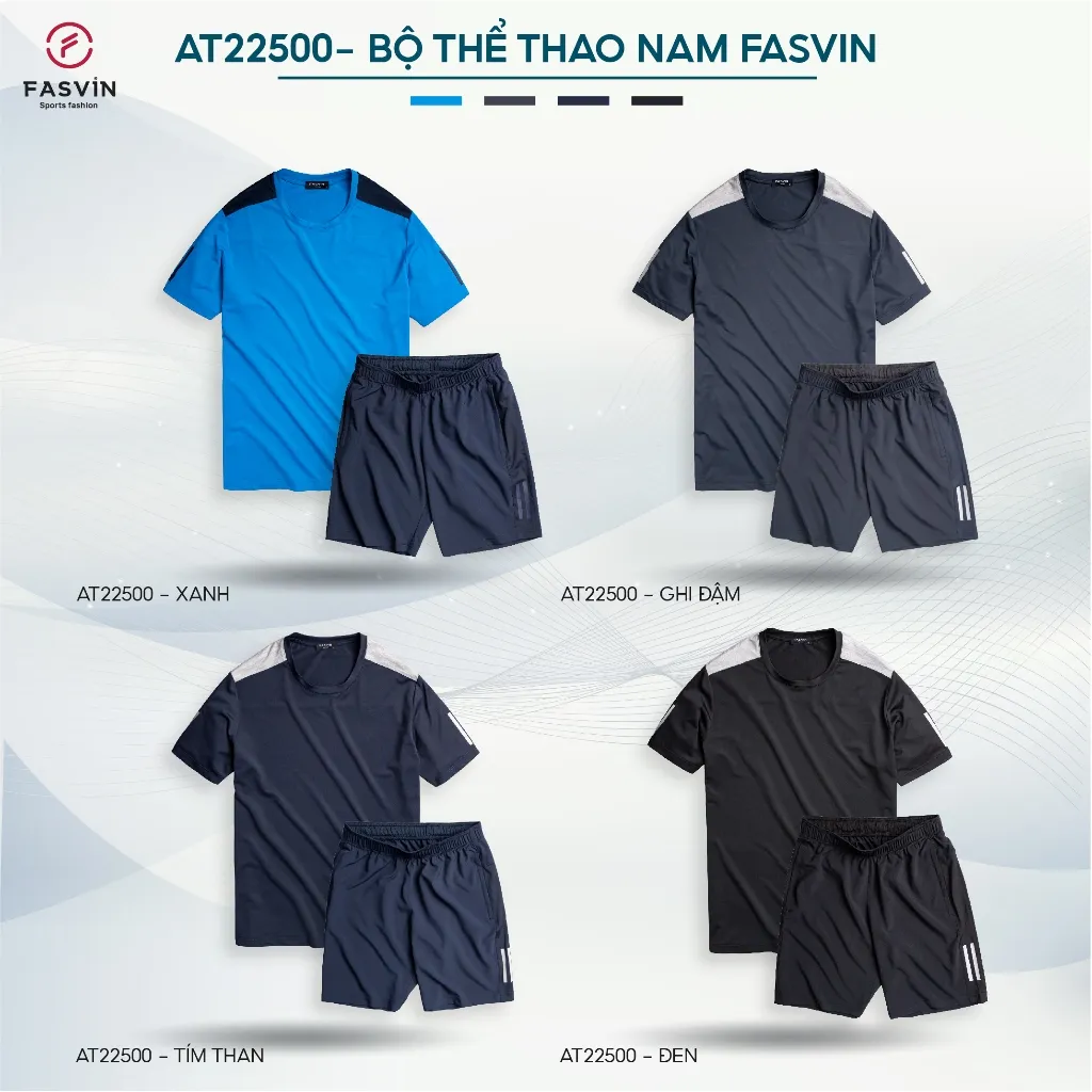 Ảnh Bộ Quần Áo Nam Thể Thao FASVIN AT22500.HN Hàng Nhà Máy Chất Liệu tốt Phom Dáng Đẹp 3