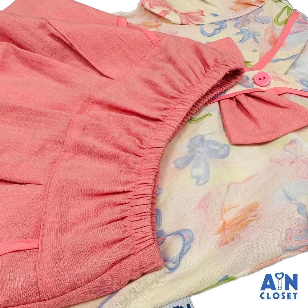 Ảnh Bộ quần áo Ngắn bé gái hoạ tiết Nơ Nhiều Màu Cotton - AICDBGFVTDKA - AIN Closet 2
