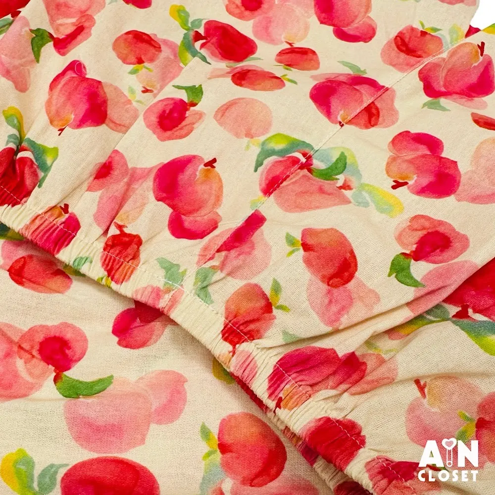 Ảnh Bộ quần áo Ngắn bé gái họa tiết Đào Đỏ Cotton - AICDBGCELHHH - AIN Closet 2