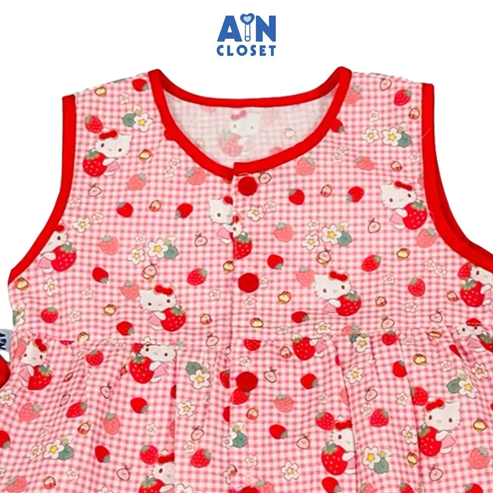 Ảnh Bộ quần áo Ngắn bé gái họa tiết Kitty Đỏ cotton - AICDBGODOHEO - AIN Closet 1