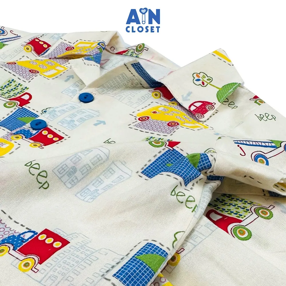 Ảnh Bộ quần áo ngắn bé trai họa tiết Xe Beep cotton - AICDBTQOXNDP - AIN Closet 2