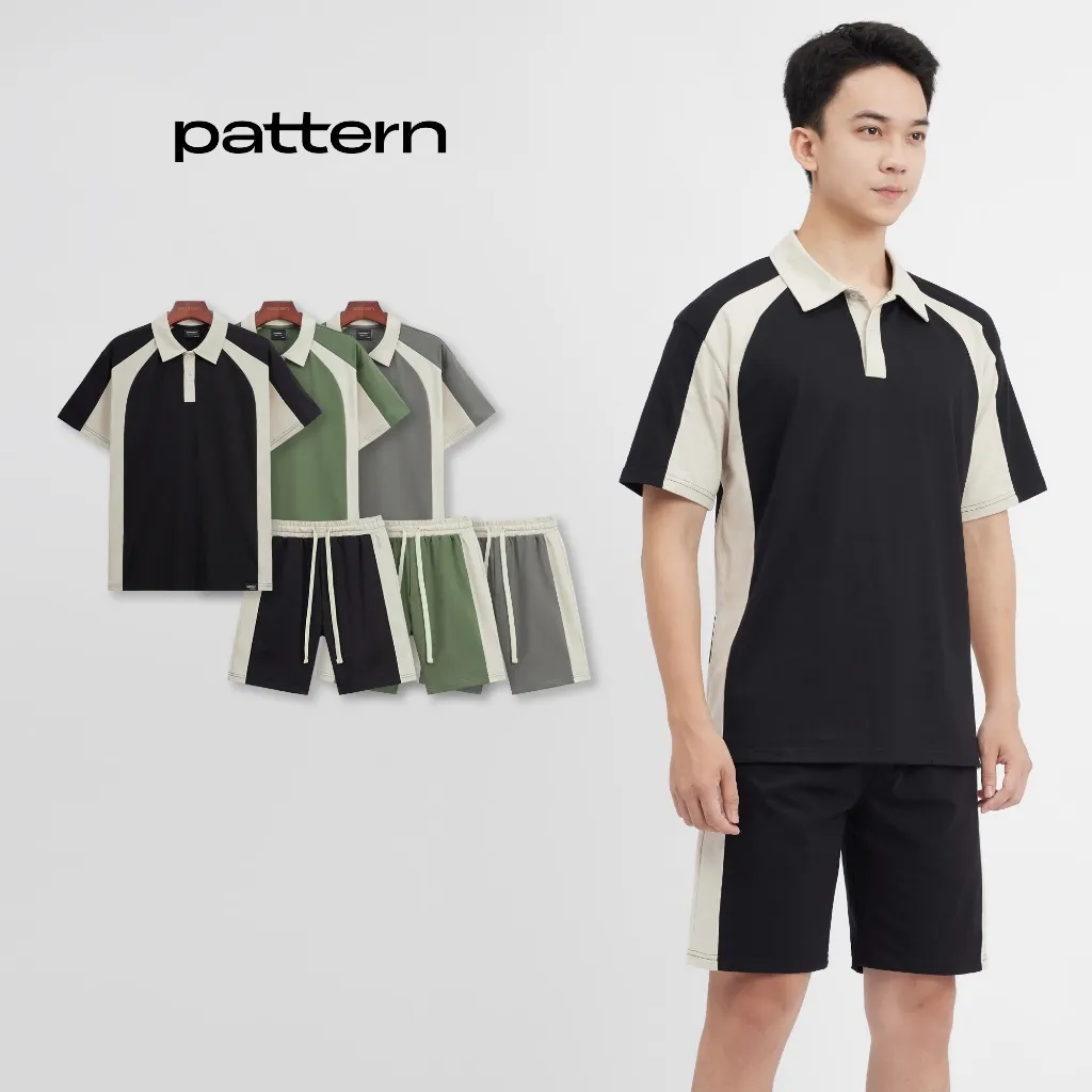Ảnh Bộ Quần Áo Polo Cotton Basic Phối Ver3 PATTERN PB011 1