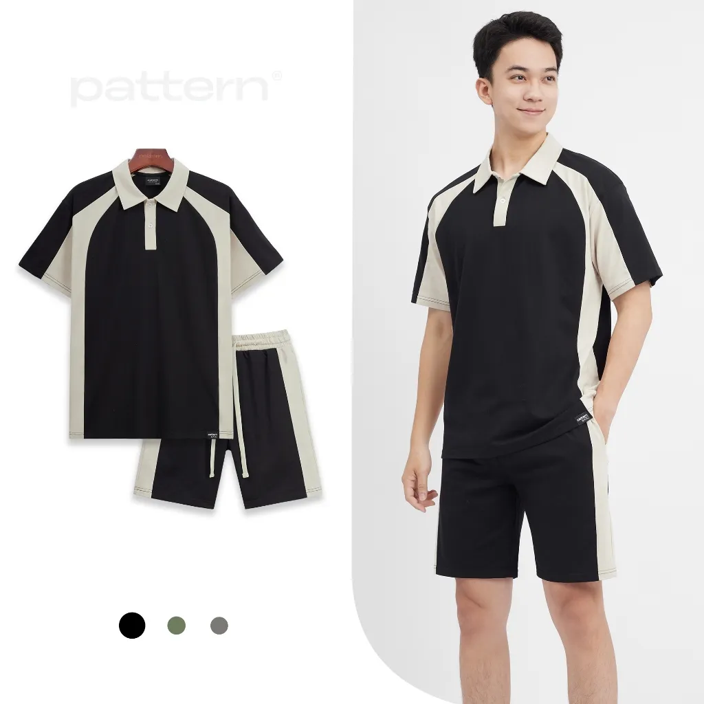 Ảnh Bộ Quần Áo Polo Cotton Basic Phối Ver3 PATTERN PB011 2