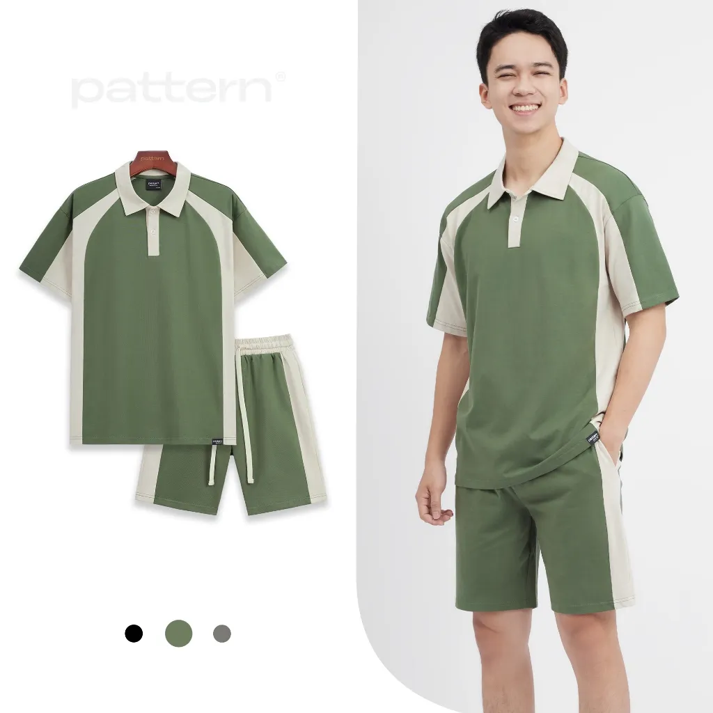 Ảnh Bộ Quần Áo Polo Cotton Basic Phối Ver3 PATTERN PB011 3