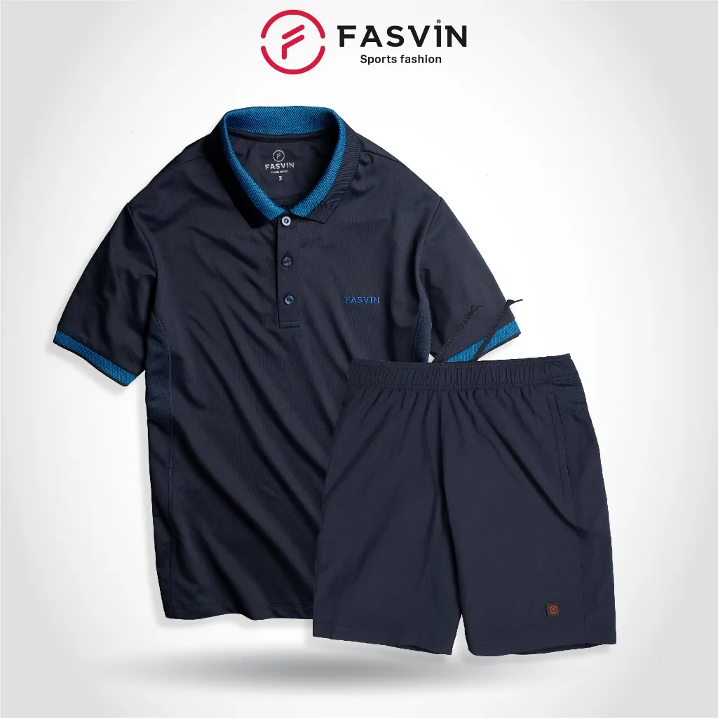 Ảnh Bộ quần áo thể thao nam FASVIN AB21468.HN chất vải mềm nhẹ co giãn thoải mái 1