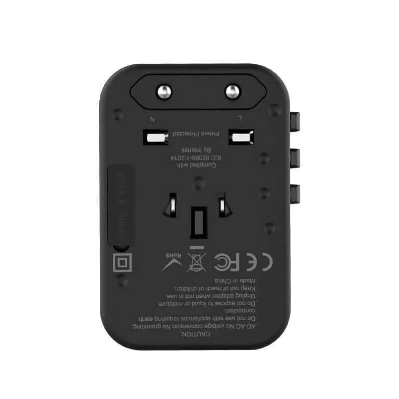 Ảnh Bộ Sạc Du Lịch Đa Năng WIWU Universal Cổng AC/ USB-C/ USB-A Sạc Nhanh Đa Thiết Bị 2