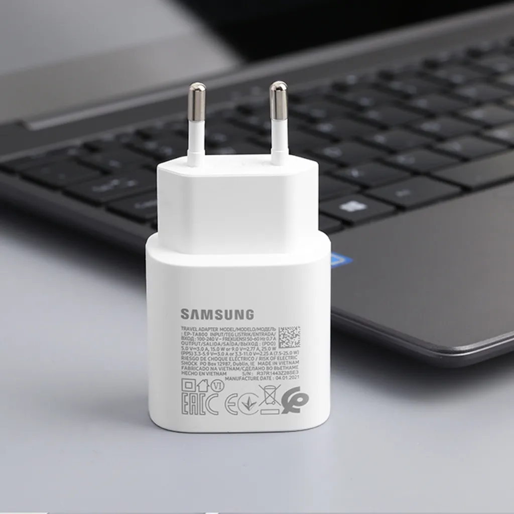 Ảnh Bộ sạc nhanh 25w tương thích với Samsung chân cắm Type C kèm dây sạc nhanh Type C DYDX Bảo hành Lỗi 1 đổi 1 4