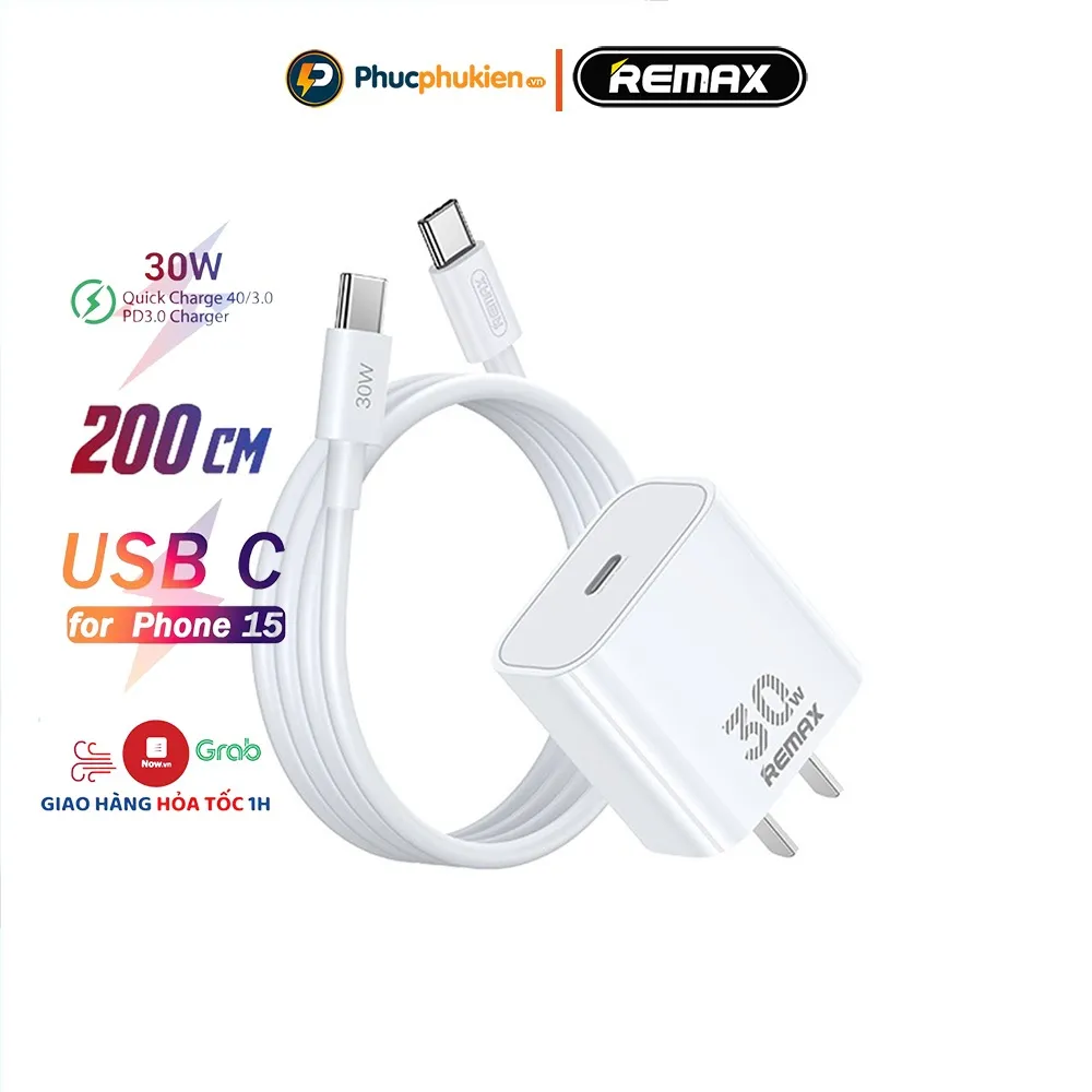 Ảnh Bộ sạc nhanh 30w chính hãng Remax U71 sạc đầy 60% pin 15,16 seris chỉ trong 30 phút - Phúc Phụ Kiện 4