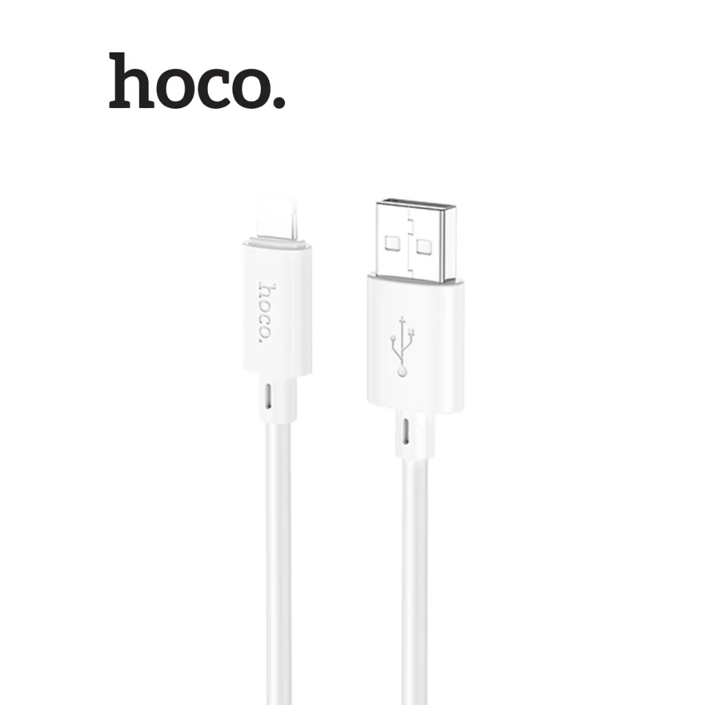 Ảnh Bộ sạc nhanh Hoco C106 PD10.5W 5V/2.1A USB to IP dùng cho ip6/7/8/X/11/12/13/14,dây siêu bền, chân cắm dẹt, dài 1m 4