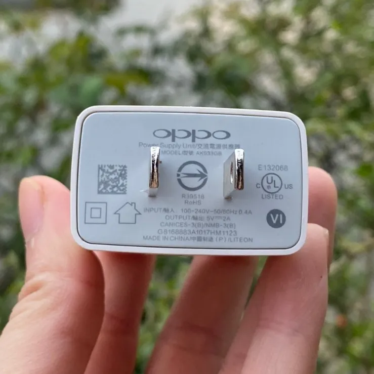 Ảnh Bộ sạc nhanh OPPO AK - 993 5V 2A  USB to Micro - Bảo hành lỗi 1 đổi 1 trong 6 tháng 2