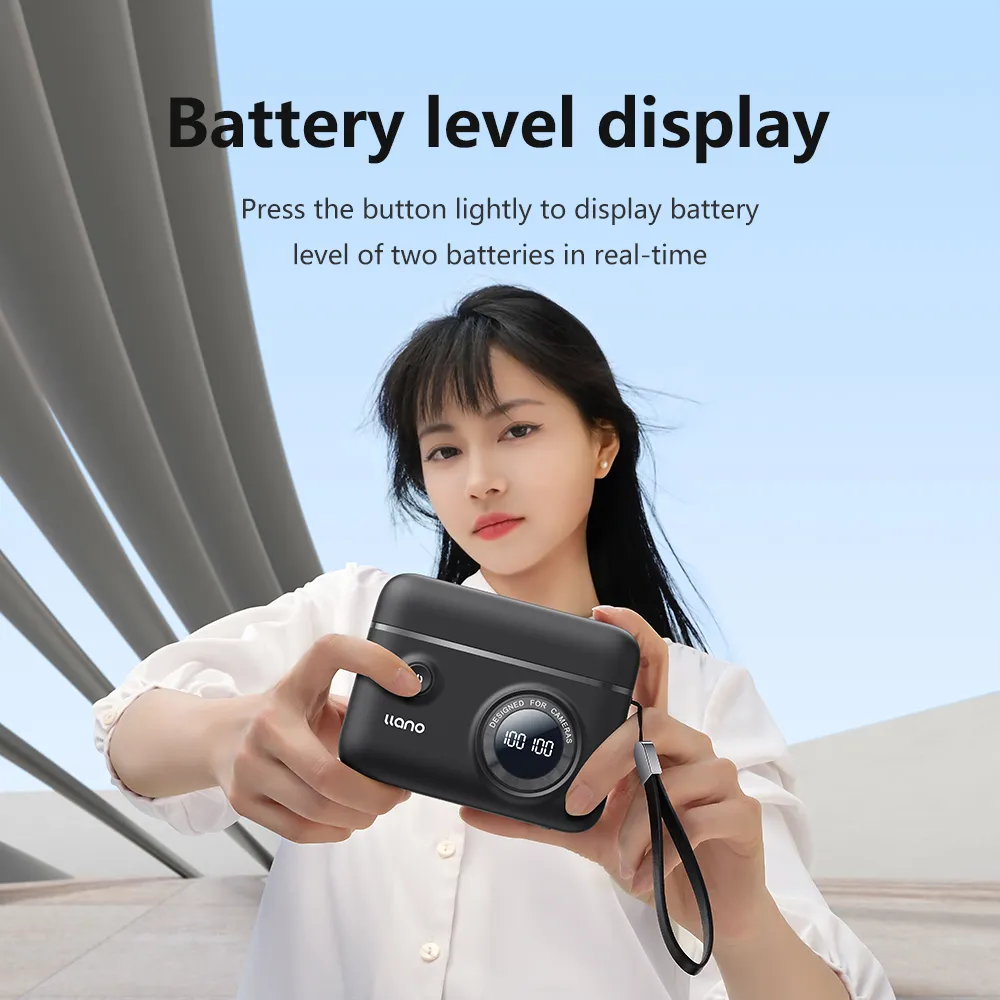 Ảnh Bộ sạc pin máy ảnh kỹ thuật số LLANO với ngăn đựng thẻ sd cho Sony np-fz100 3