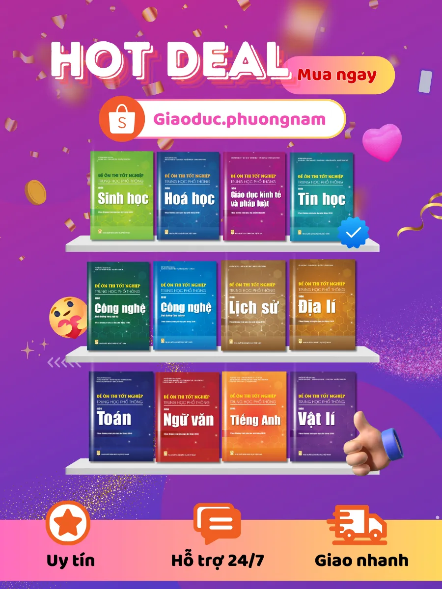 Ảnh Bộ sách Đề ôn thi tốt nghiệp Trung học phổ thông (Theo Chương trình giáo dục phổ thông 2018) 1