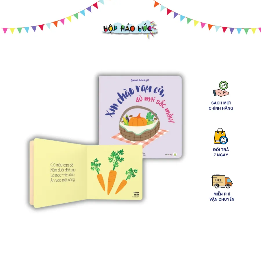 Ảnh Bộ sách thơ Quanh bé có gì Hộp Háo Hức cho bạn nhỏ 0-3 tuổi, giúp dễ dàng ghi nhớ, bắt chước, nâng cao vốn từ vựng 4