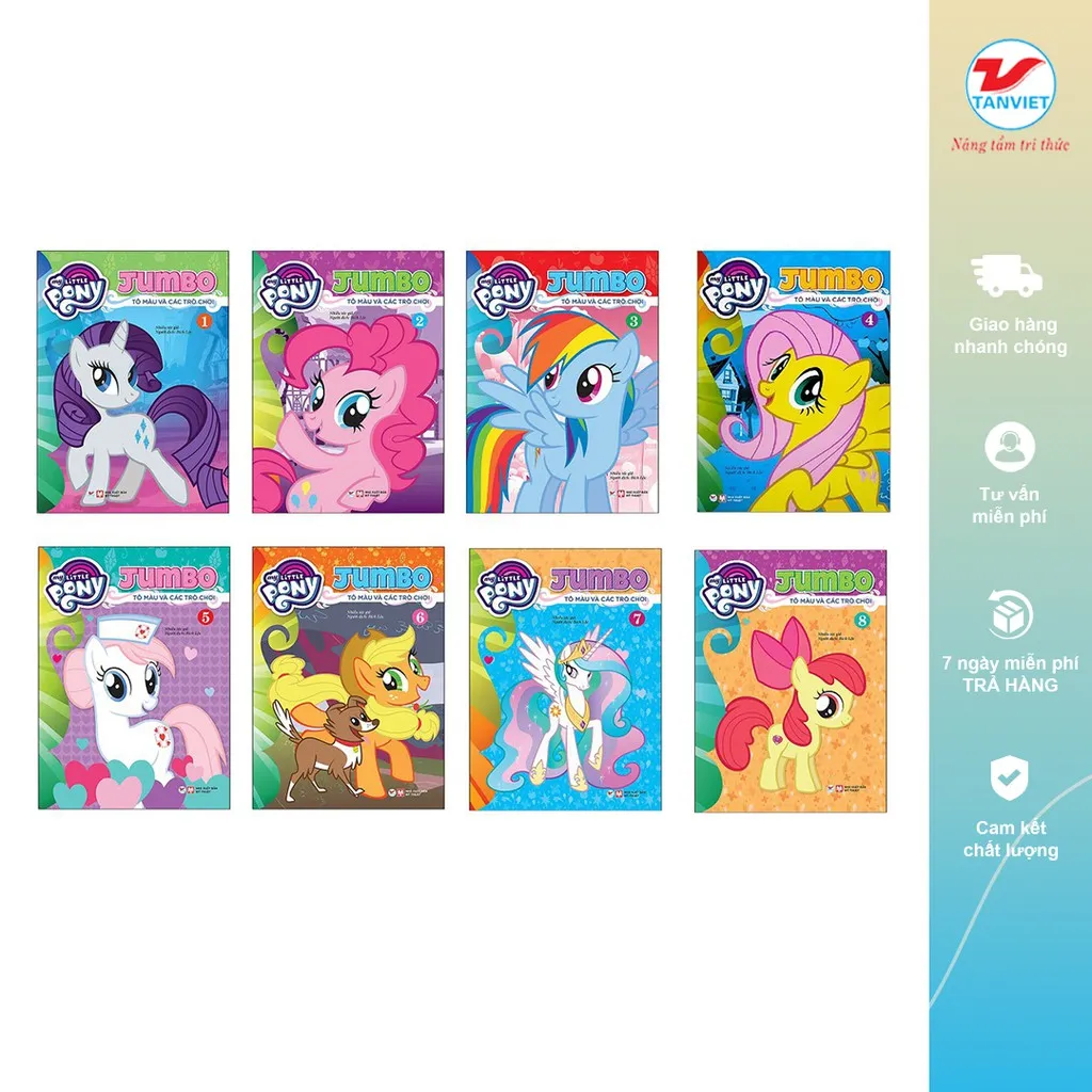 Ảnh Bộ Sách Tô Màu My Little Pony Jumbo Tô Màu Và Các Trò Chơi 1