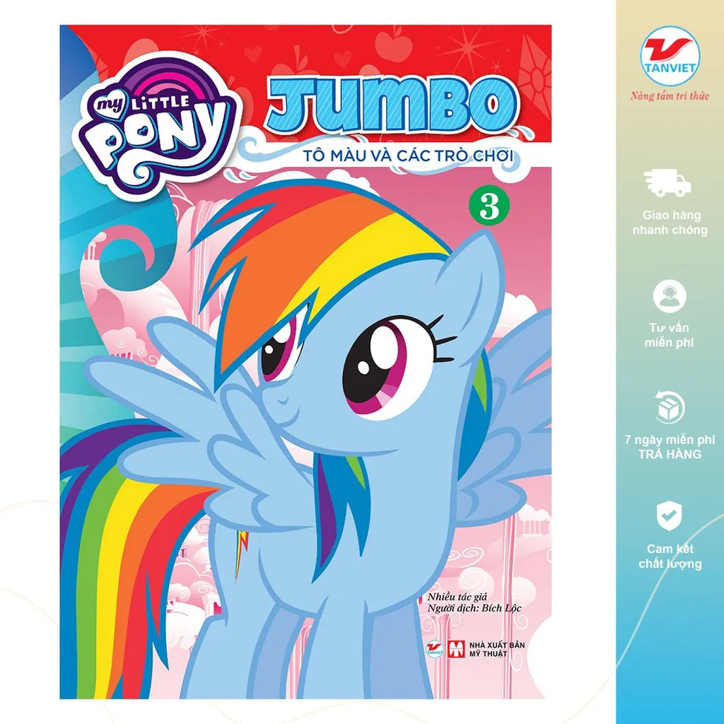 Ảnh Bộ Sách Tô Màu My Little Pony Jumbo Tô Màu Và Các Trò Chơi 3