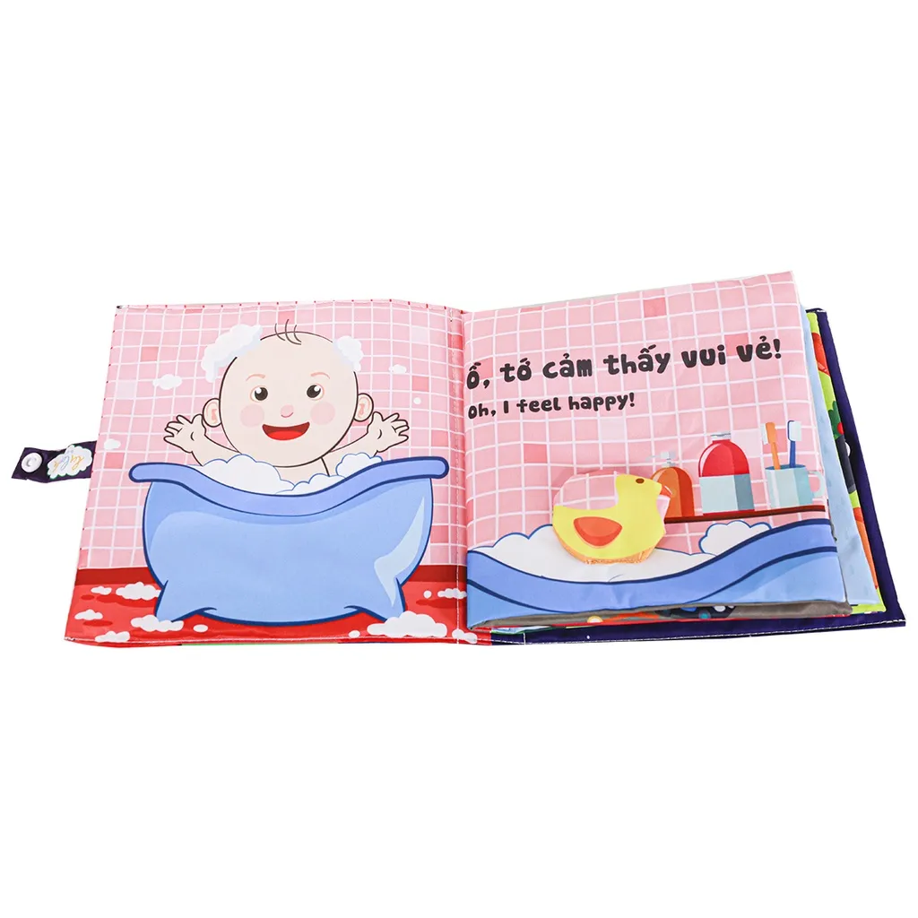 Ảnh Bộ Sách vải Lalala baby Song Ngữ Bé Yêu Thích Nhất [Tủ Sách Shop Bố Ken] 4