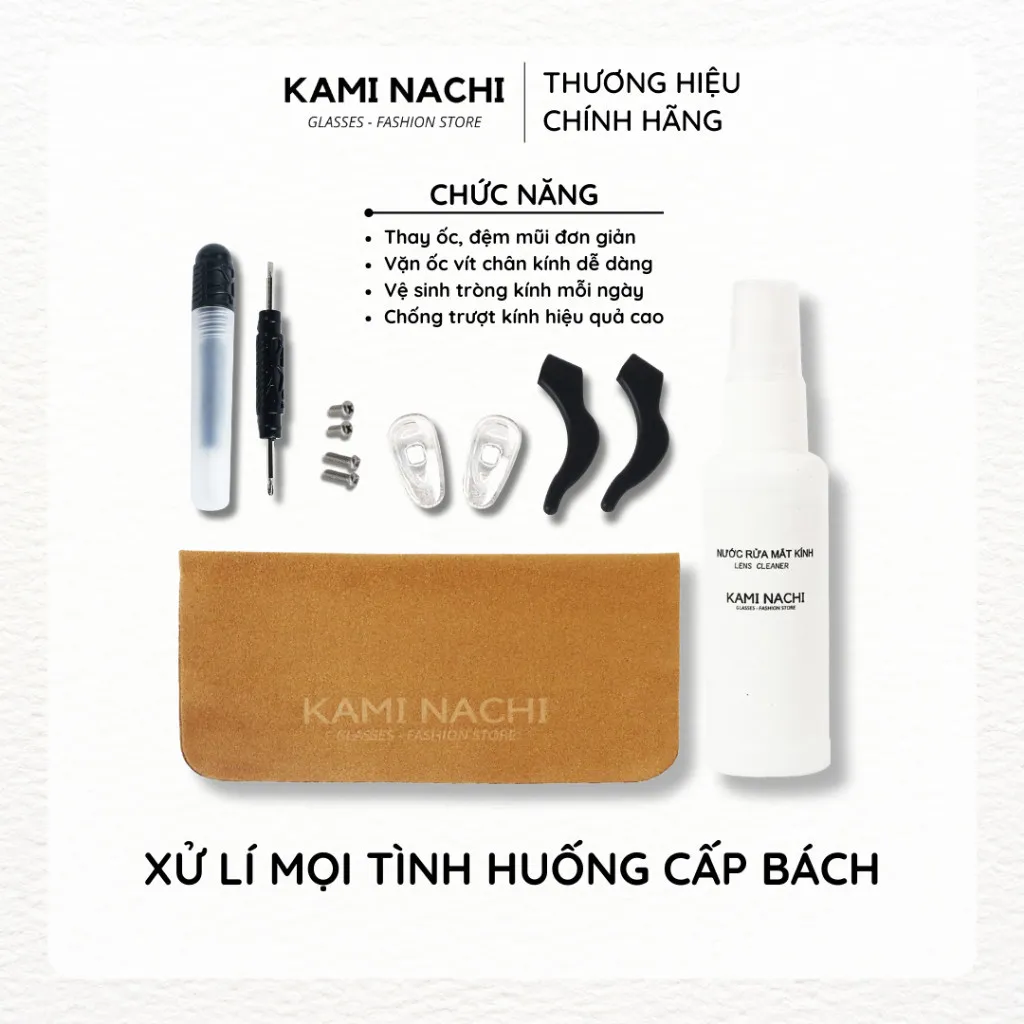 Ảnh Bộ sản phẩm bảo dưỡng và sửa chữa mắt kính cơ bản Kami Nachi 2