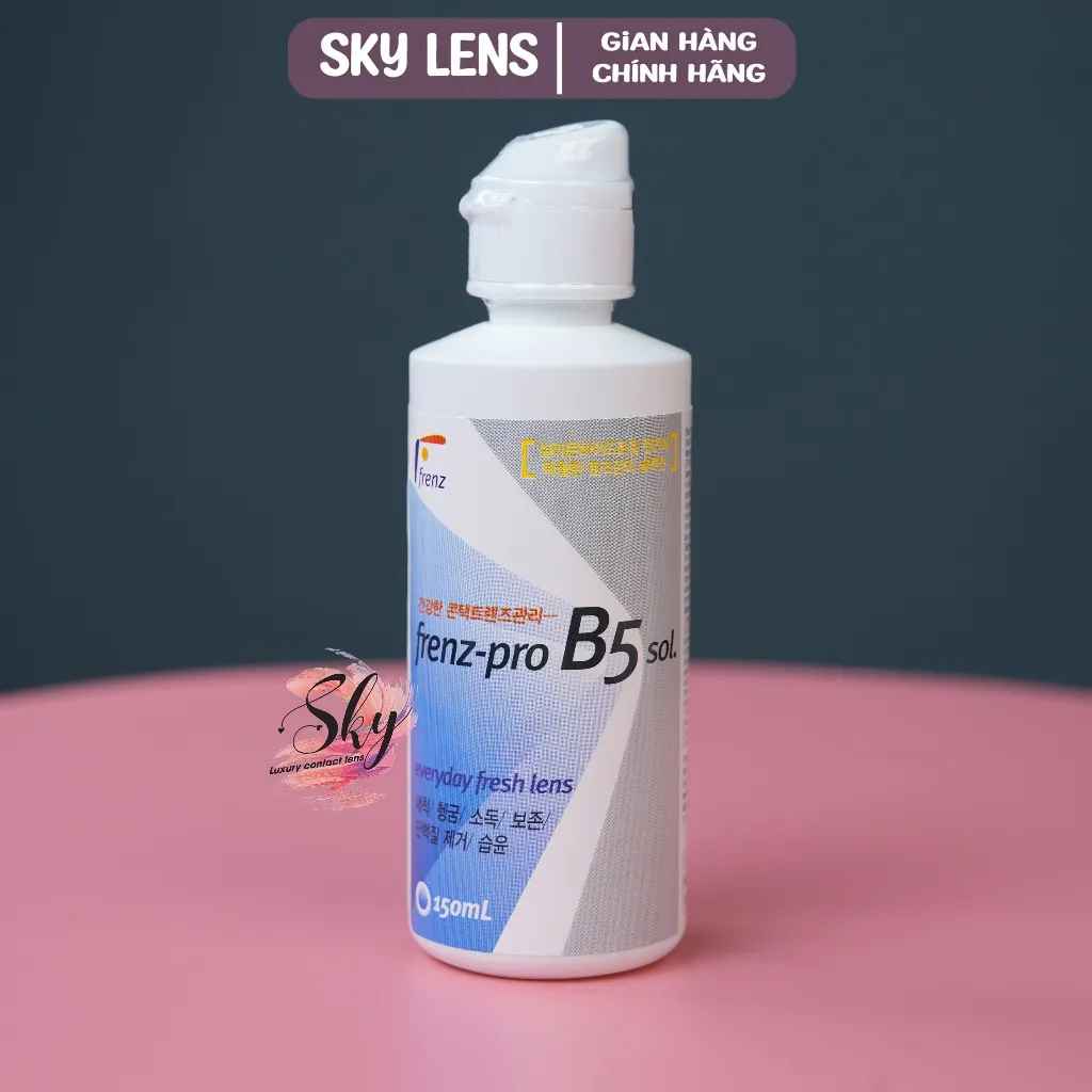 Ảnh Bộ sản phẩm Nước Ngâm 150ml & Nước Nhỏ mắt 15ml Sky contact lens 2