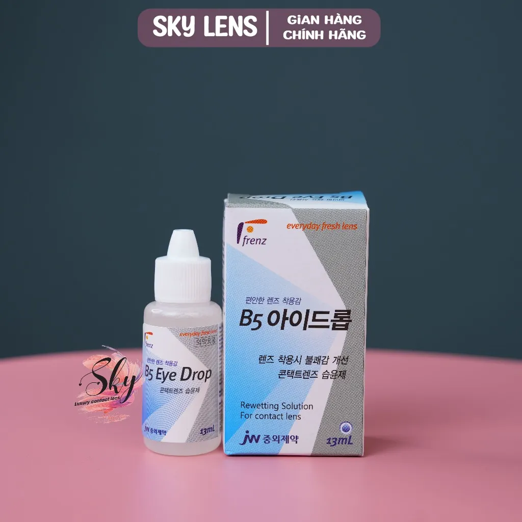 Ảnh Bộ sản phẩm Nước Ngâm 150ml & Nước Nhỏ mắt 15ml Sky contact lens 4