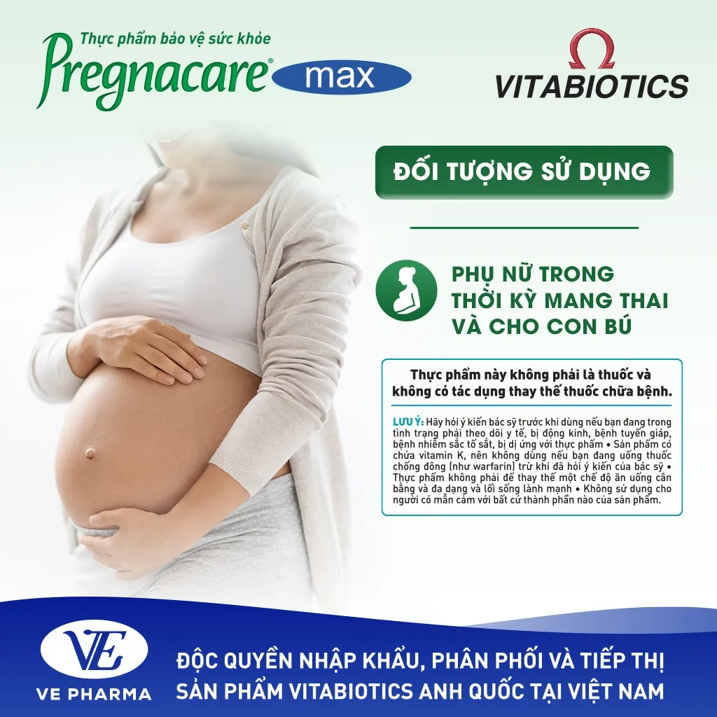 Ảnh Bộ Sản Phẩm Vitabiotics Cho Mẹ Mang Thai, Cho Con Bú Pregnacare Max Và Feroglobin B12 Bổ Sung Vitamin, Sắt 3