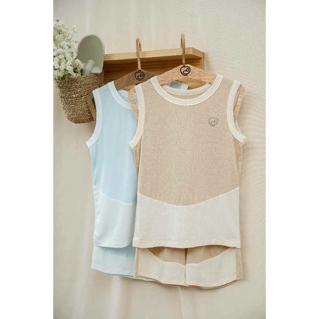 Ảnh Bộ sát nách cổ tròn Siro BU Baby BSR140402 1